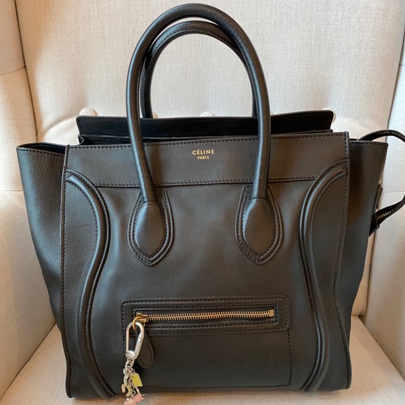 celine black tote